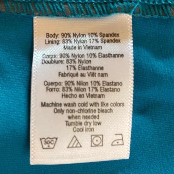 ALO Strappy Tank Karma Colorblock Teal Green /Grey Size Medium - Picture 6 of 10